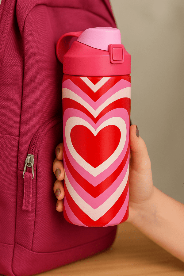 Love Heart Sports Bottle - Image 3