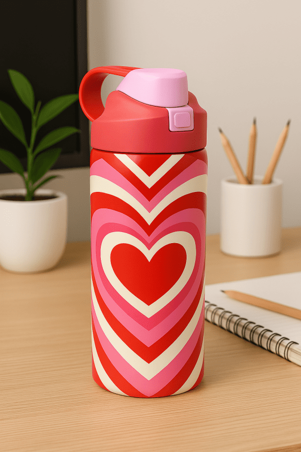 Love Heart Sports Bottle - Image 4
