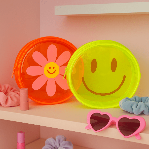 Vibrant Smiley Cosmetic Bag - Image 2