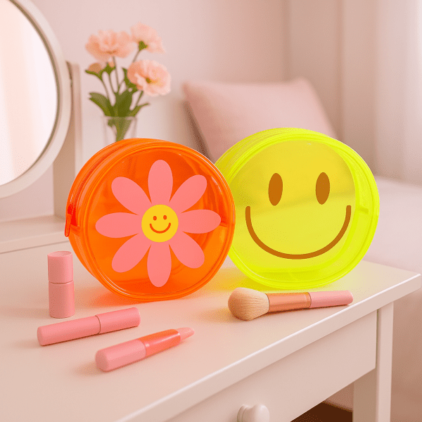 Vibrant Smiley Cosmetic Bag - Image 4