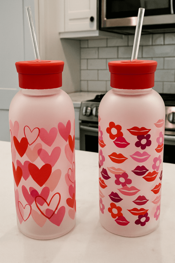 Hearts & Kisses Water Bottle - Image 5