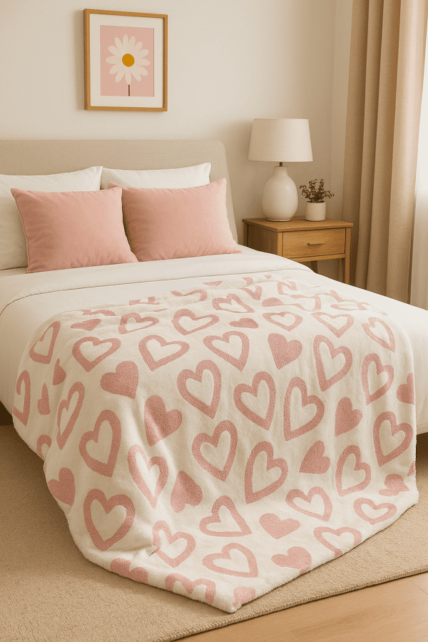 Plush Heart Blanket - Image 3