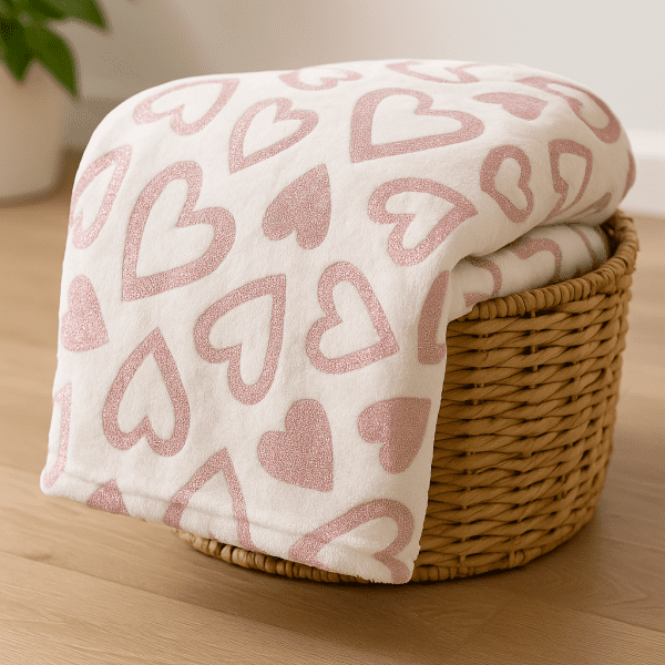 Plush Heart Blanket - Image 2